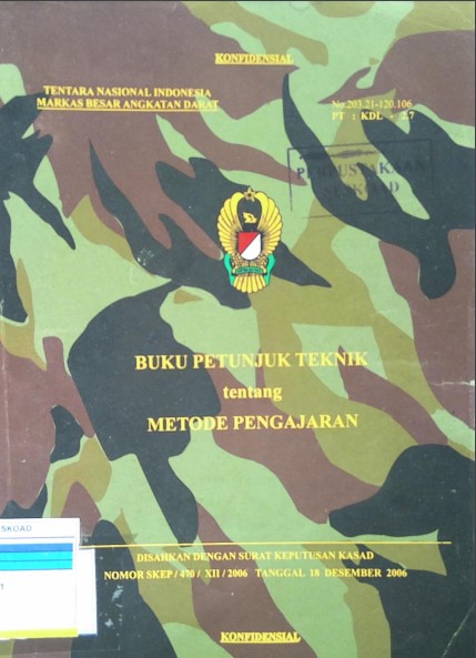 BUKU PETUNJUK TEKNIK METODE PENGAJARAN